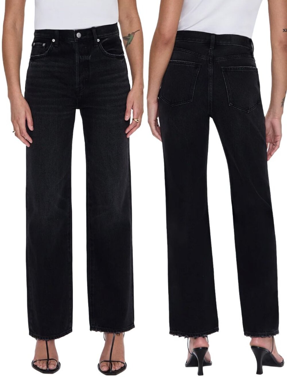 Pistola Cassie Super High Rise Straight Jean in Stormy 28P